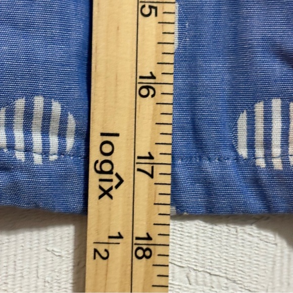 Genuine Kids Oshkosh Blue Polka Dot Sundress Denim 3T Blue and White stripes - Picture 6 of 8